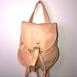 Cream/Peach Mini Backpack